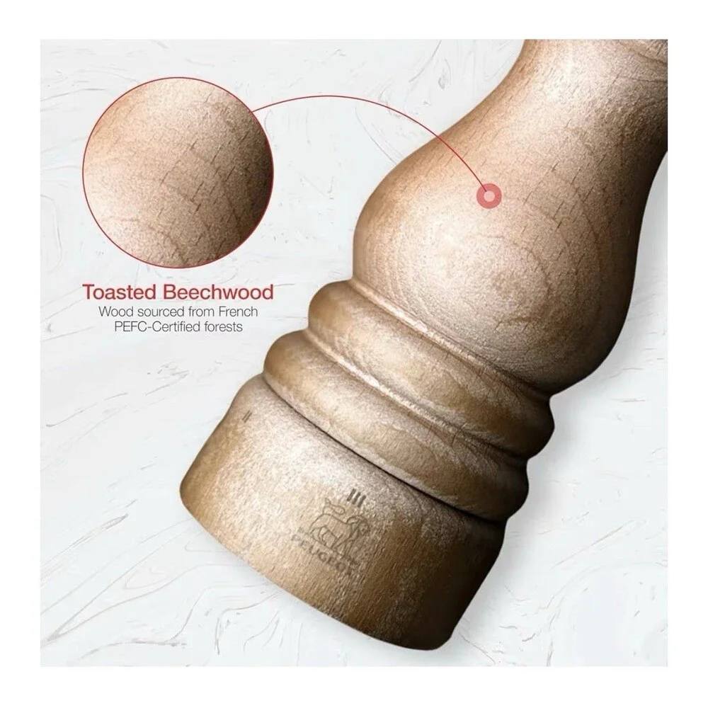 Peugeot - Paris Manual Pepper Mill - Adjustable Grinder - Beechwood, Natural